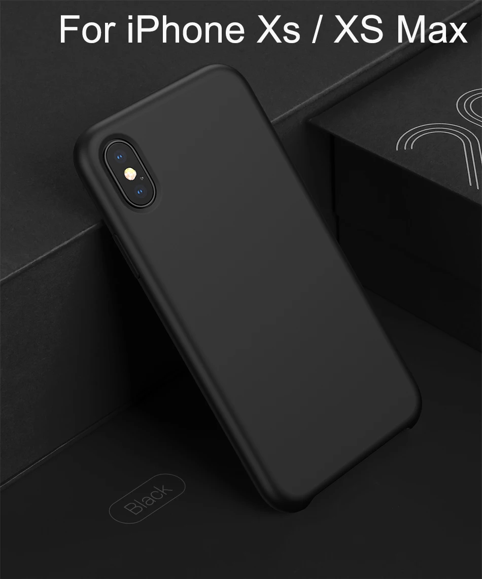 Baseus чехол для телефона для iPhone XS Max XR Capinhas роскошный жидкий силиконовый чехол для iPhone XSMax XR Funda Bumper Coque