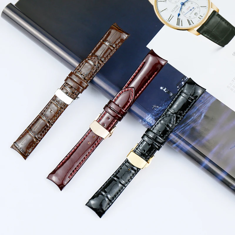 Watch accessories for Tissot women's watch leather strap 1853 strap leather cool map T035 library figure 18mm watch belt