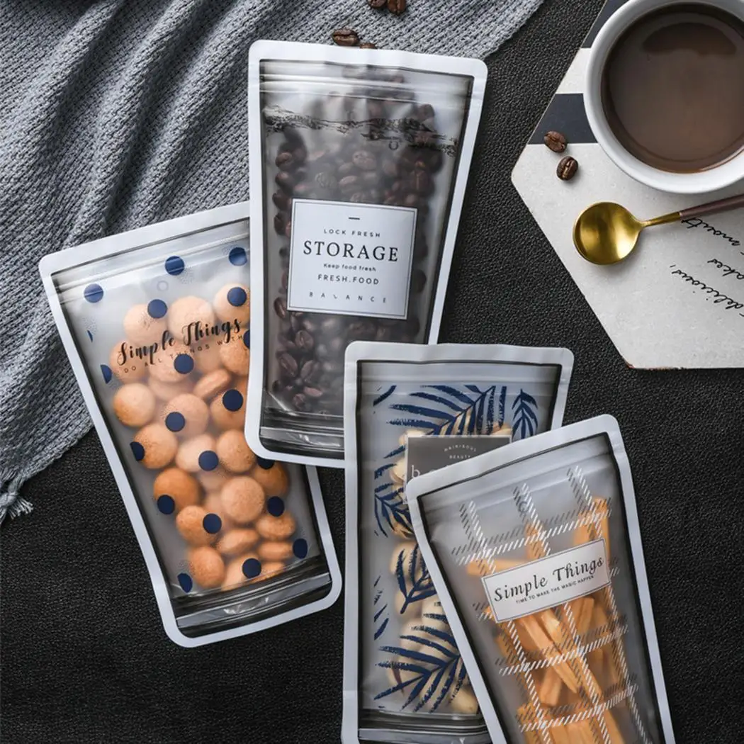 4 шт мешки для еды самозапаивающиеся прозрачные упаковки пищевых продуктов