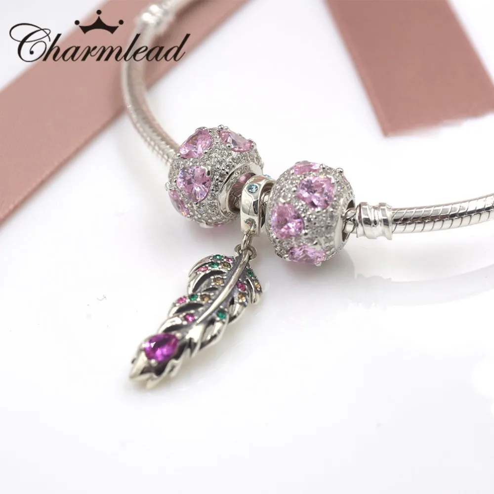 Charmlead Настоящее Сердечко из серебра, браслет, 925 пробы, серебряная цепочка, застёжка-бочонок для подруги или жены, ювелирный подарок