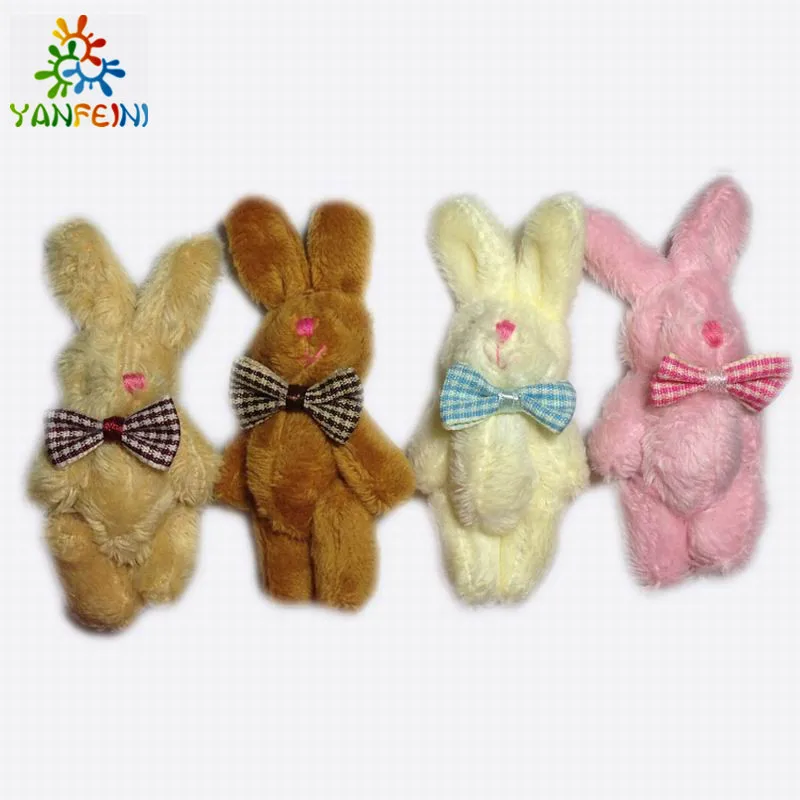 Плюшевый мини-бант 6 см кролик шарнирные подвески Мягкий Кролик для