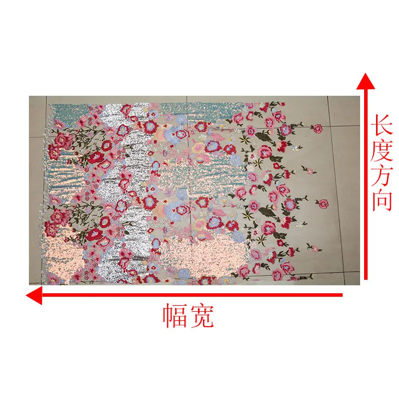 LASUI, горячая Распродажа, 1 ярд, X0536, высокая мода, платье, модное, тяжелое, разноцветное, с блестками, высокое качество, вышивка, сетка, кружево, ткань