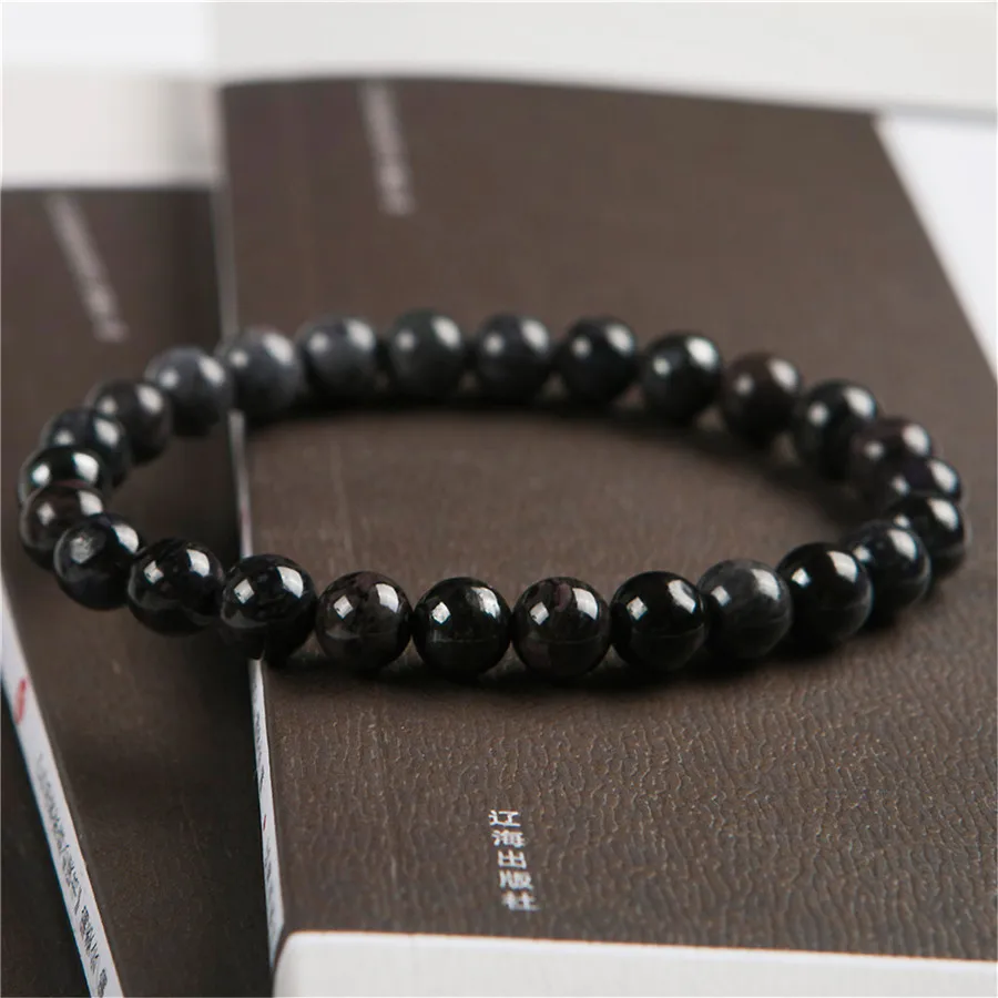 

New Arrival Genuine Natural Purpel Sugilite Stone Round Bead Women Lady Fashion Stretch Bracelet 7.5mm