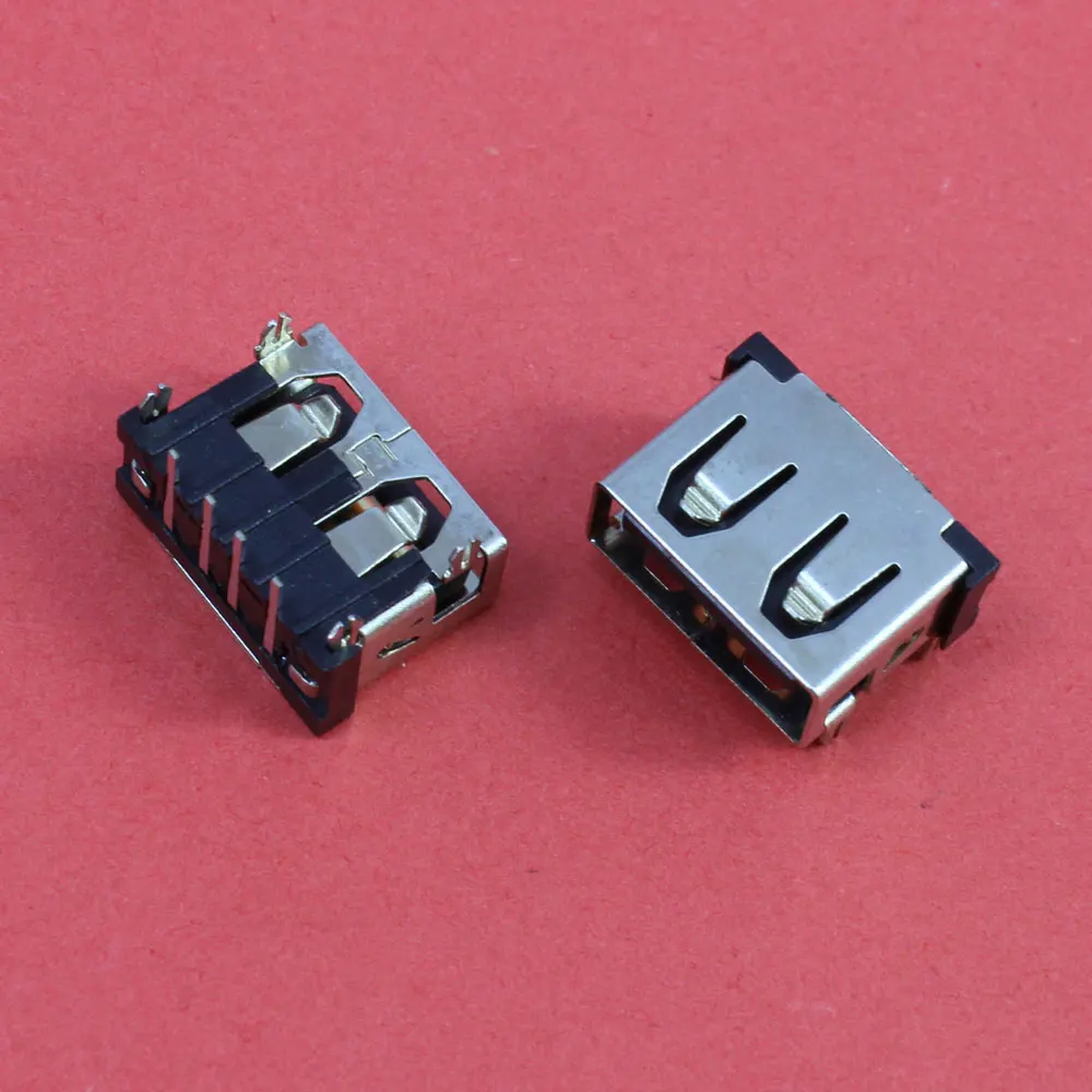 

ChengHaoRan 1Piece NEW USB 2.0 Connector Plug Socket Jack Long 1CM 10mm 2.0 USB Jack 180 degree DIP Flat port