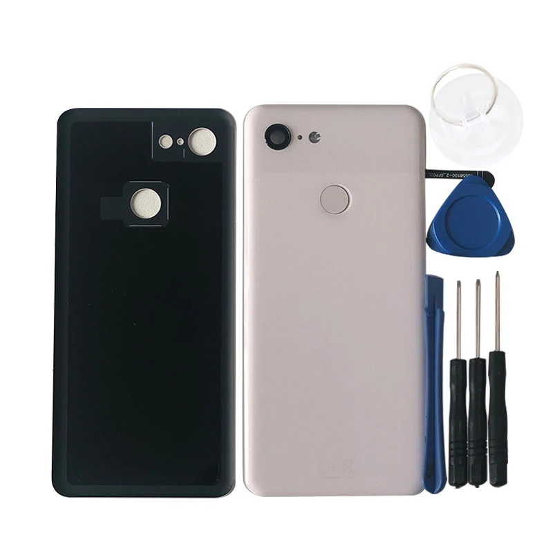 M& Sen для 5," htc Google Pixel 3 стеклянная задняя крышка для батареи чехол+ отпечаток пальца+ стеклянная линза для Google Pixel 3 задний корпус