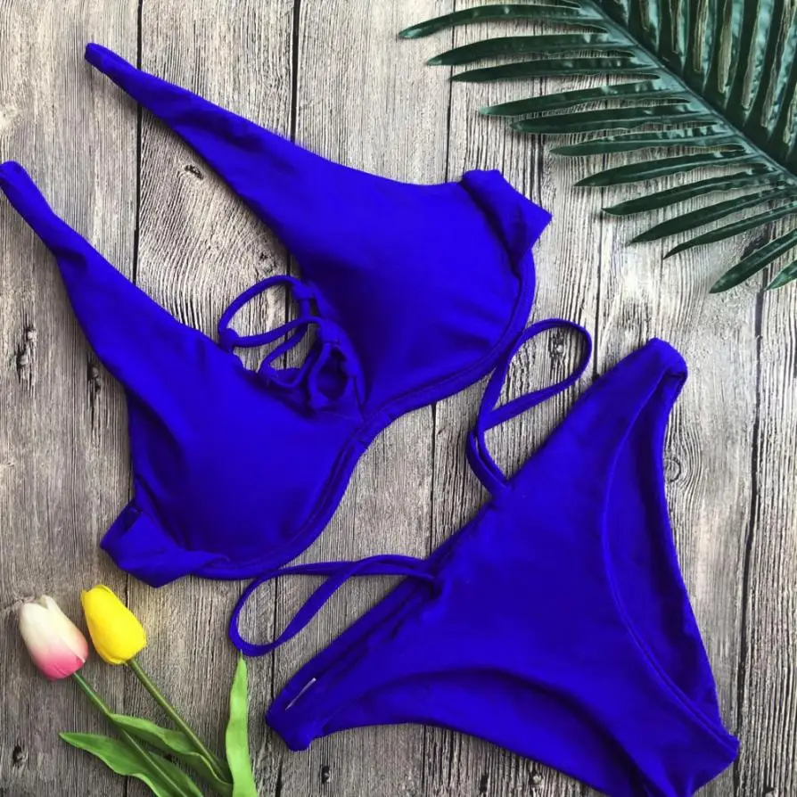 Повседневный женский купальник 2018 сексуальный пуш-ап пляжный бюстгальтер с