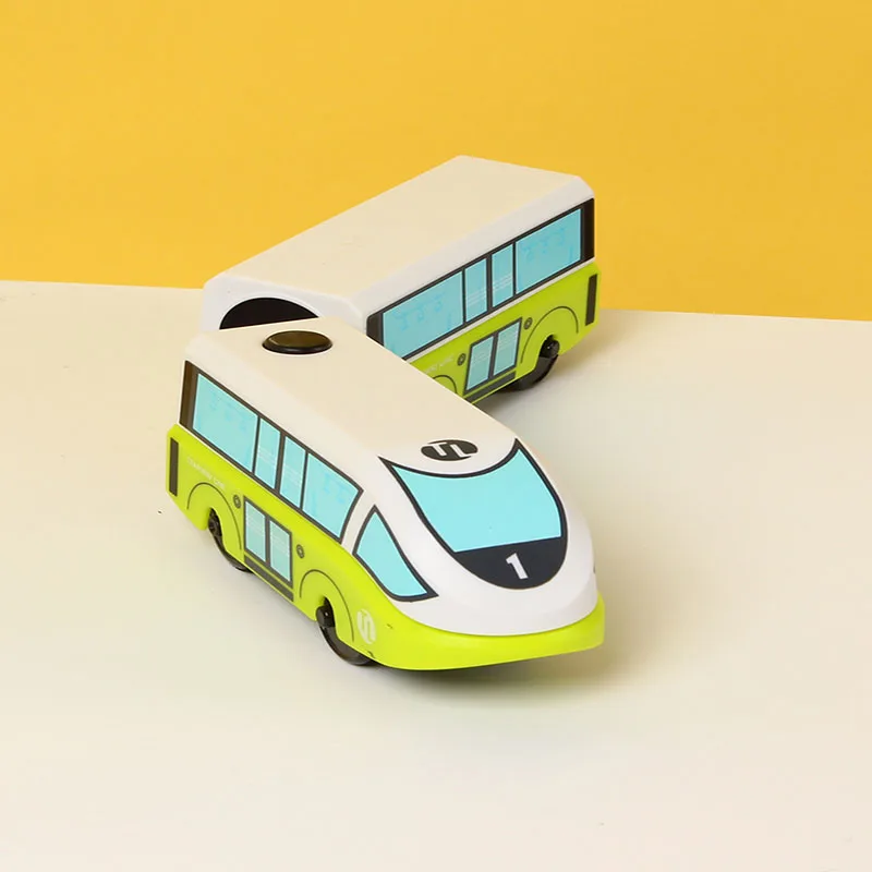 Прямая поставка литой Электрический поезд игрушки Магнитный слот деревянный Brio