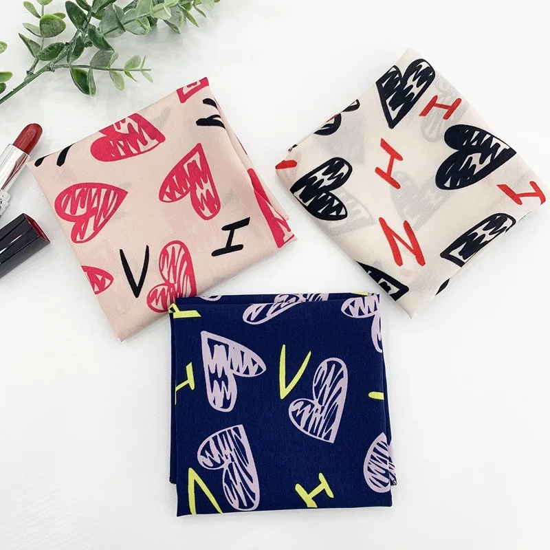 2019 настоящий хиджаб взрослый зимний шарф новая печать дикая маленькая площадь