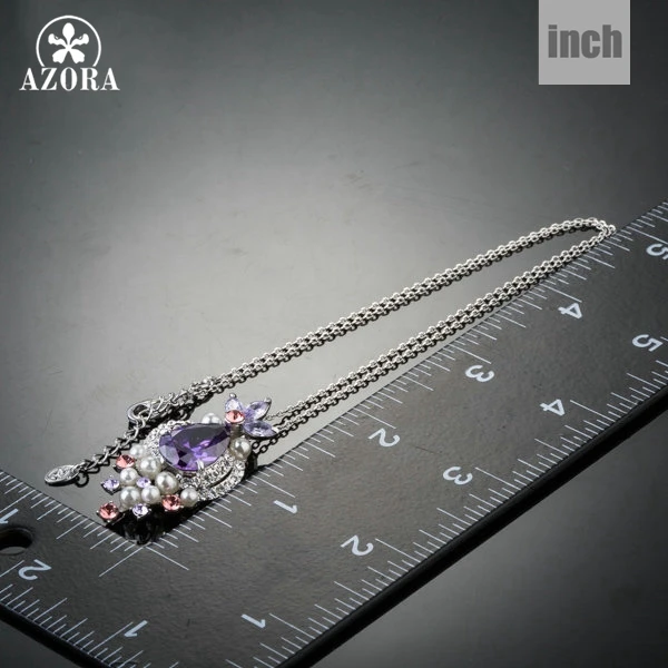 Азора милые носки с изображением рыбки фиолетовым кубического циркония имитация