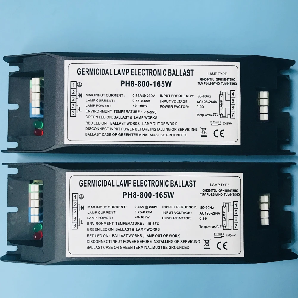 PH8 800 165W 230V бактерицидные лампы Электронный балласт Ballastes для выхлопных газов и