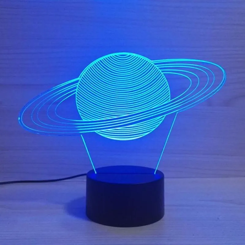 Креативная 3D USB солнечная система современная настольная лампа детский ночной