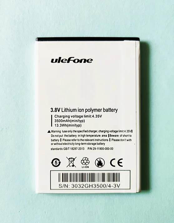 Аккумулятор для смартфона uleFone U008 Pro 4G 3500 дюйма MTK6737 5 0 мАч | Мобильные телефоны и
