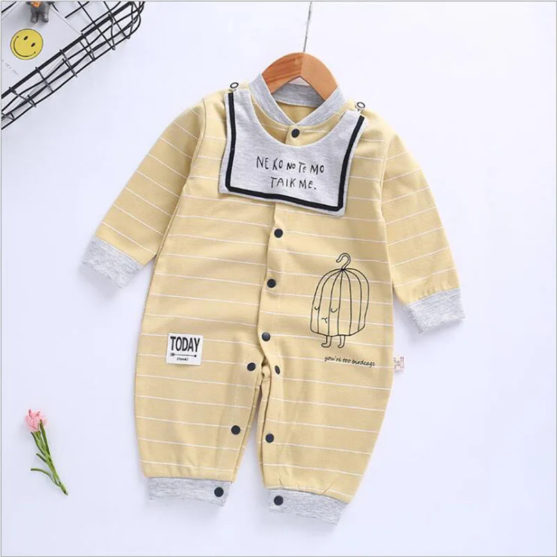 Alisenna/Одежда для новорожденных хлопковые дышащие детские комбинезоны Ropa Bebe