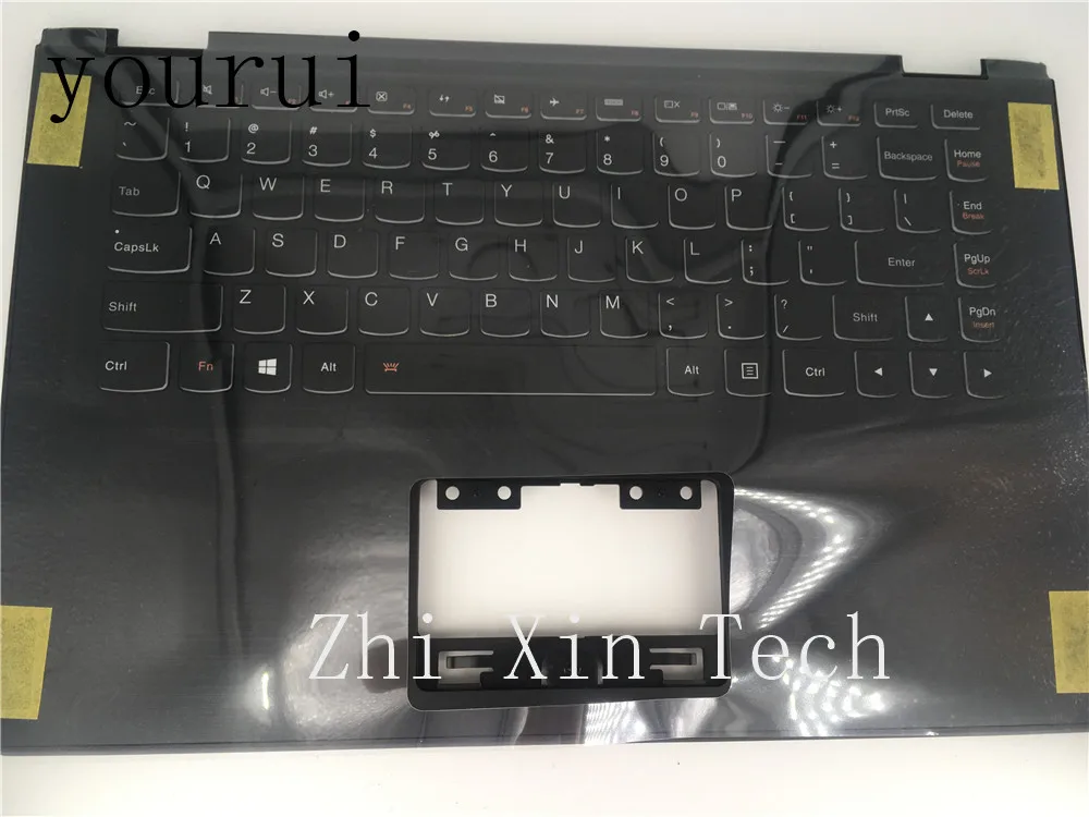 spesifikasi Yourui Untuk Lenovo YOGA 2 13 Tempat Berteduh Top Case Penutup Bagian Atas Dengan Kami Kerboard Hitam
