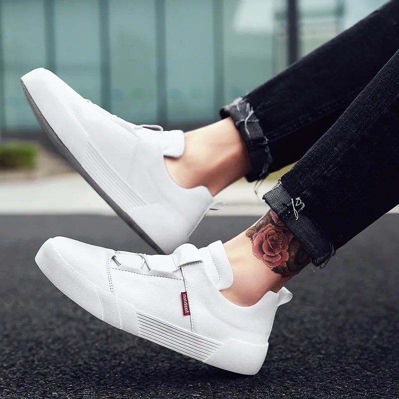 KemeKiss Fashion Men Vulcanized Shoes Simple Round Toe Elastic Band Trend Classics Footwear Size 39-44 | Обувь