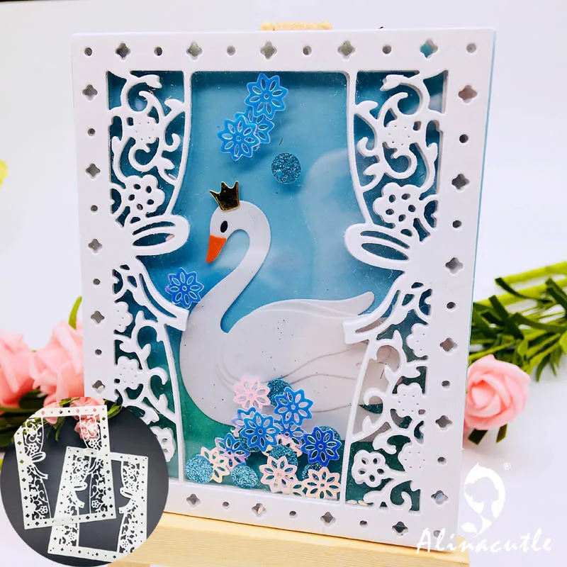 Металлические высекальные штампы высечка пружинный цветок занавеска окно Alinacraft