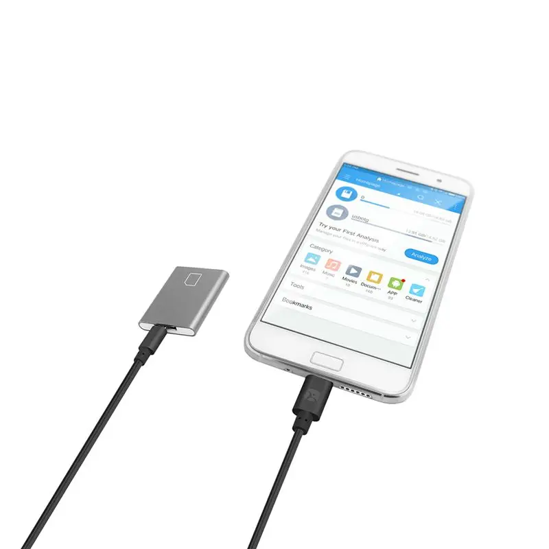 Кабель Meenova Type C на MicroUSB OTG для USB DAC Samsung S20/S10 Plus Huawei Sony 1ADAC Meizu 12 дюймов серый цвет