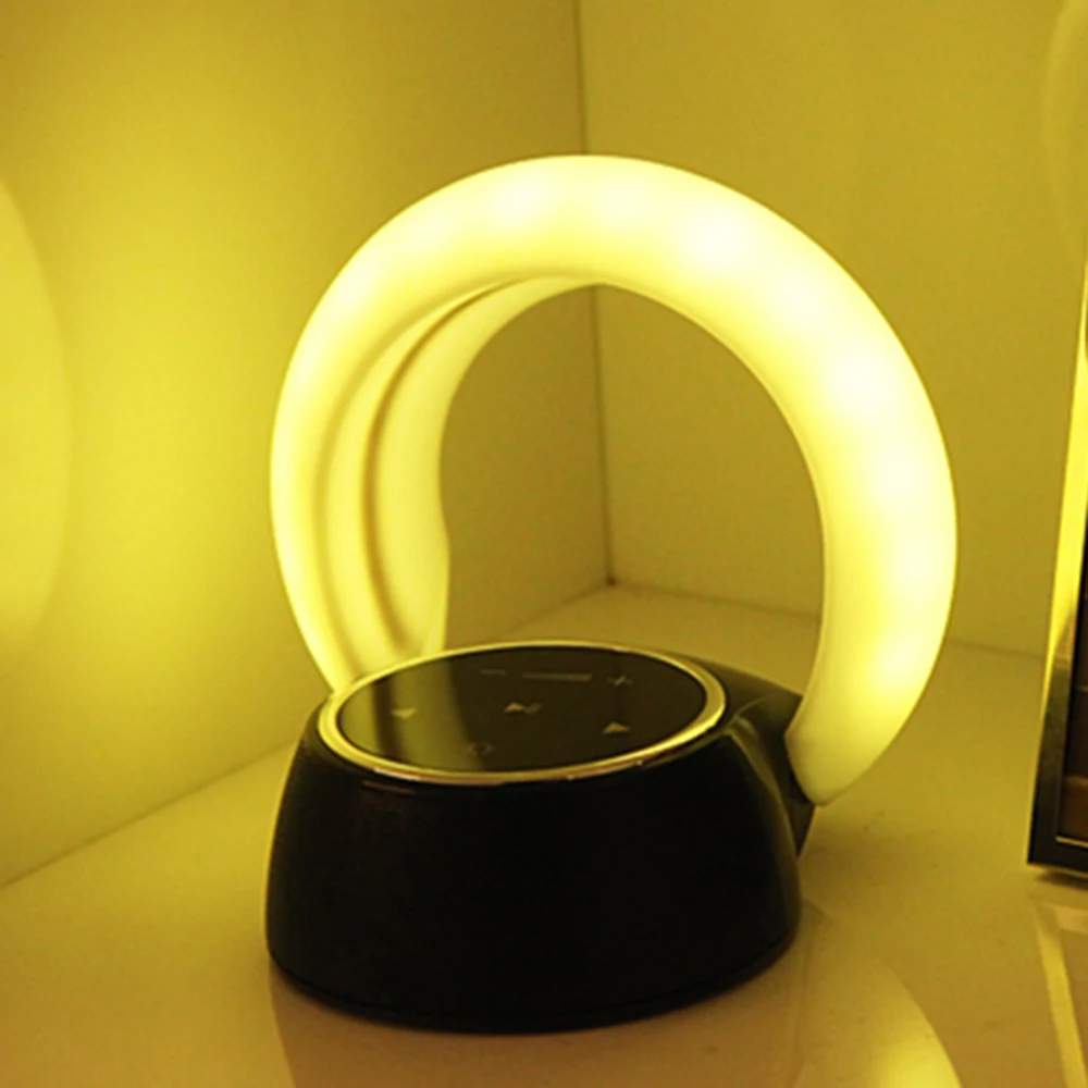 Регулируемый Луна светодиодные лампы Smart Колонки сабвуфер Беспроводной Bluetooth