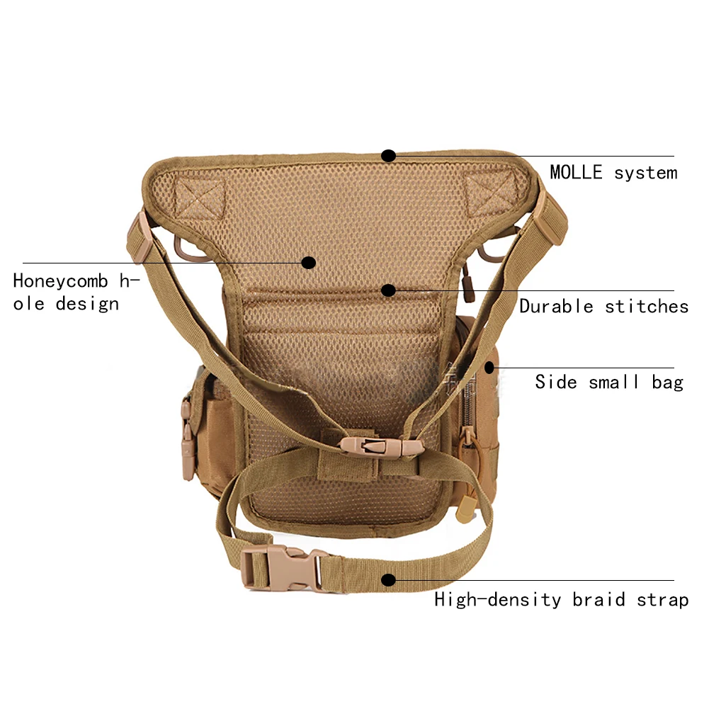 Мужская сумка в стиле милитари камуфляжной расцветки для поясного ремня на плечо