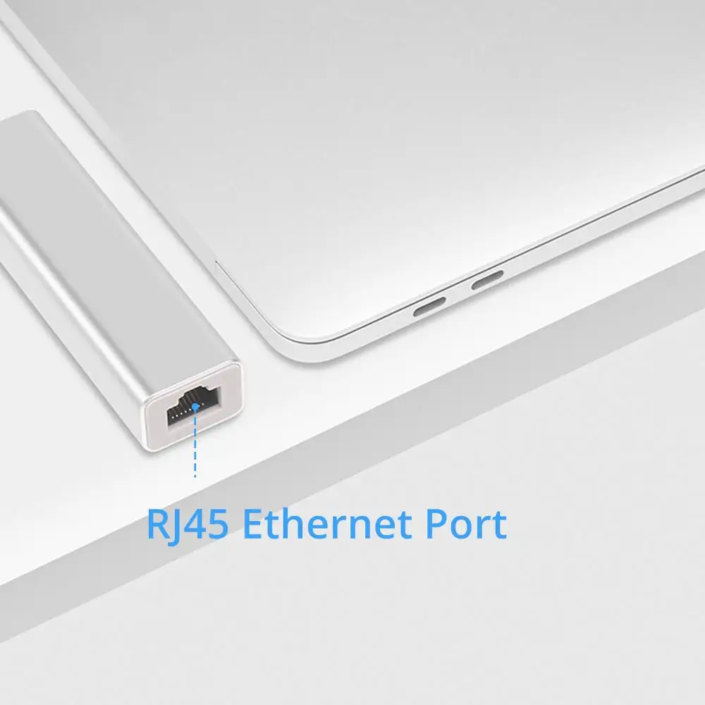 Snowkids 1000 Мбит/с Тип C RJ45 Ethernet LAN адаптер концентратор сетевой алюминиевый корпус