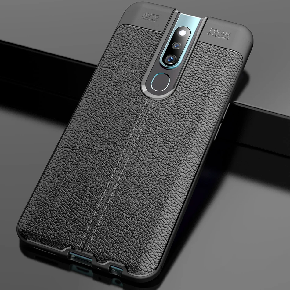 Роскошный брендовый оригинальный ударопрочный армированный чехол OPPO F11 Pro мягкий