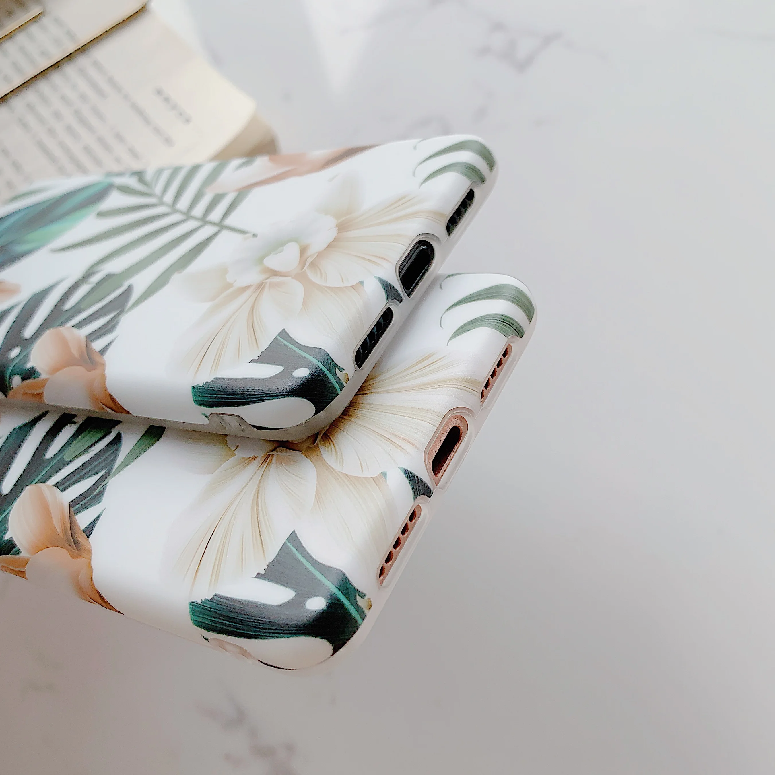 Художественный мраморный чехол с цветами для Huawei P30 Pro Lite Mate20 20Pro P20 Nova 3i Flower Мягкий