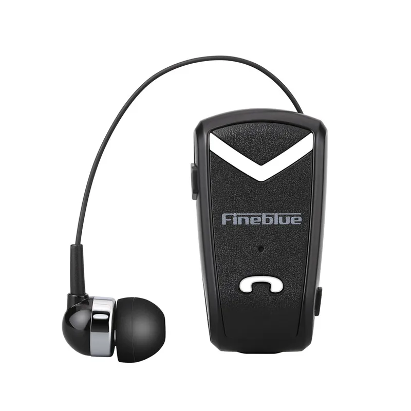 FineBlue F-V2 Mini Wireless business Bluetooth Headset Sport Driver Earphone Telescopic Clip on stereo earbuds clip-on portable |