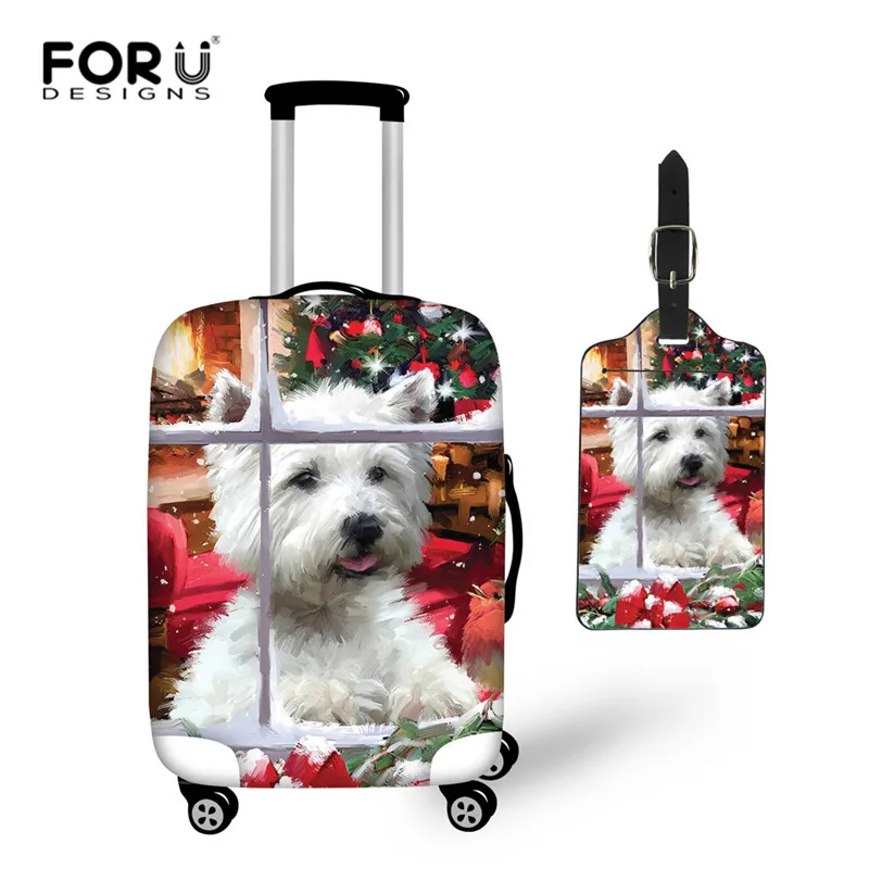 FORUDESIGNS рождественские аксессуары для путешествий Чехол чемодана защита багажа