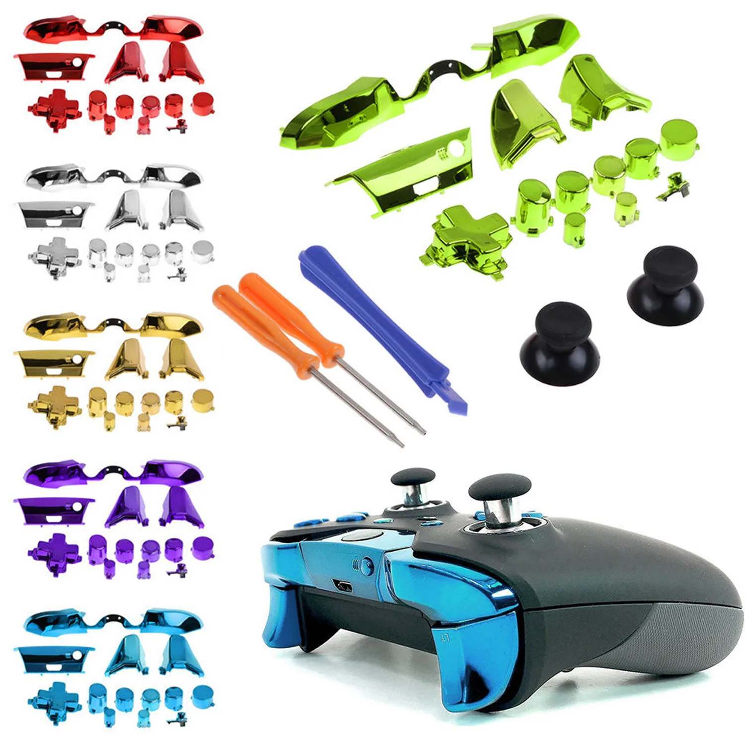 Bevigac 18 шт. набор для ремонта пластиковых запасных частей с покрытием Microsoft Xbox X box One