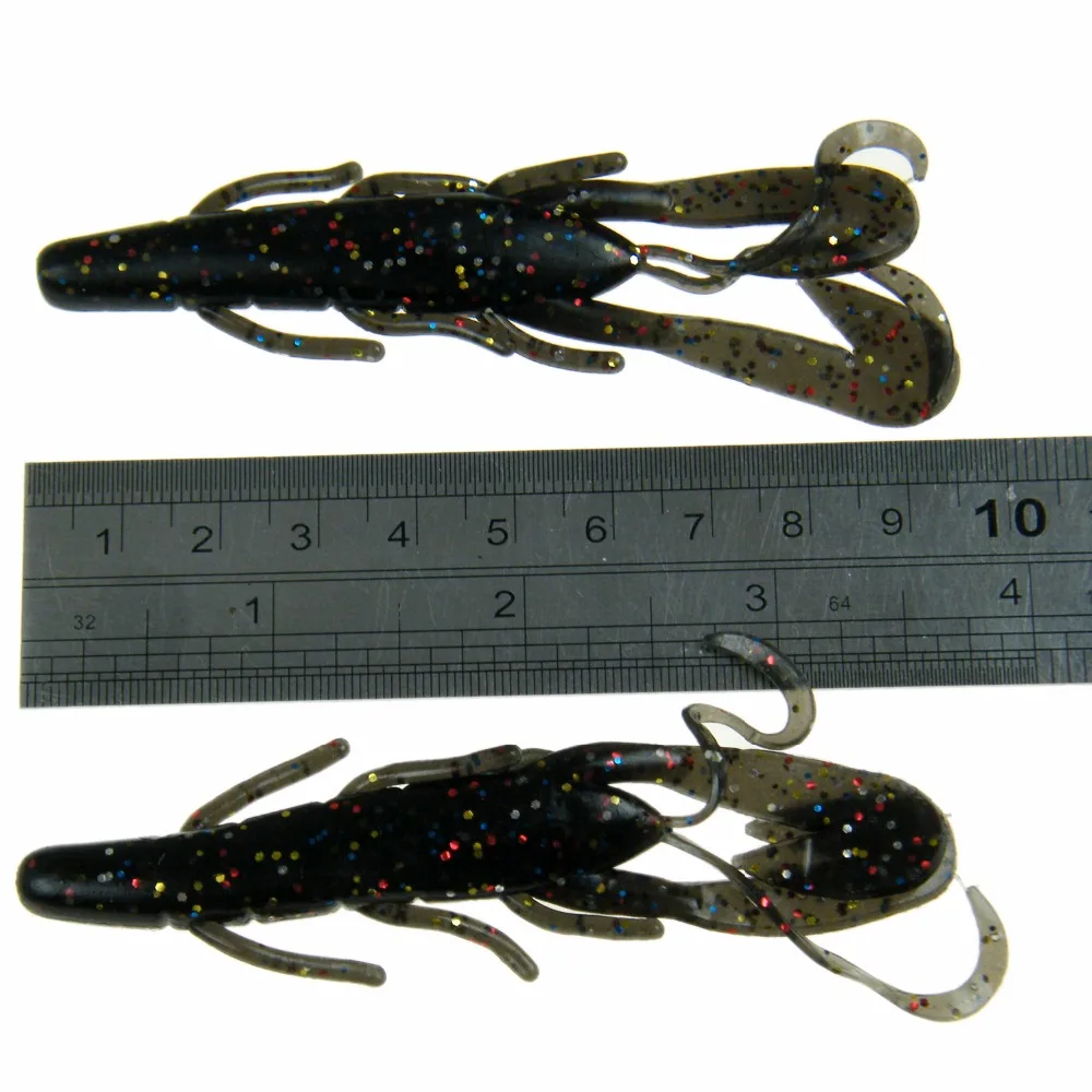 6 шт. 3,5 дюйма 9,5 см рыболовные силиконовые приманки Pesca speed Craw форель окунь ловушка для лосося твари черви речные приманки 3 цвета