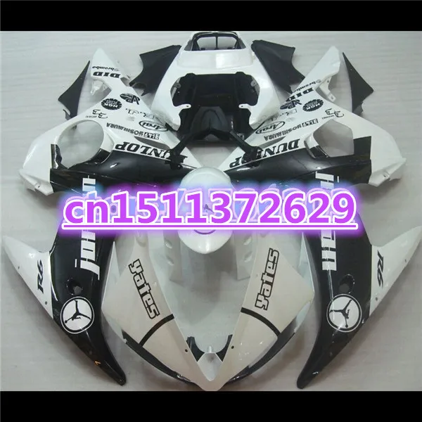 

Bo Fairing bodywork for YZF R6 2003 2004 2005 fairing kit YZF-R6 03 04 05 white+black YZFR6 600 2003-2005