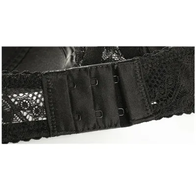 Комплект женского нижнего белья ультратонкий кружевной бюстгальтер с вышивкой и