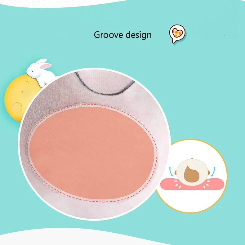 Newbotn Baby Forming Pillow cotton cartoon Prevent Flat Head Shaping Corrective head support Positioner Anti Roll |