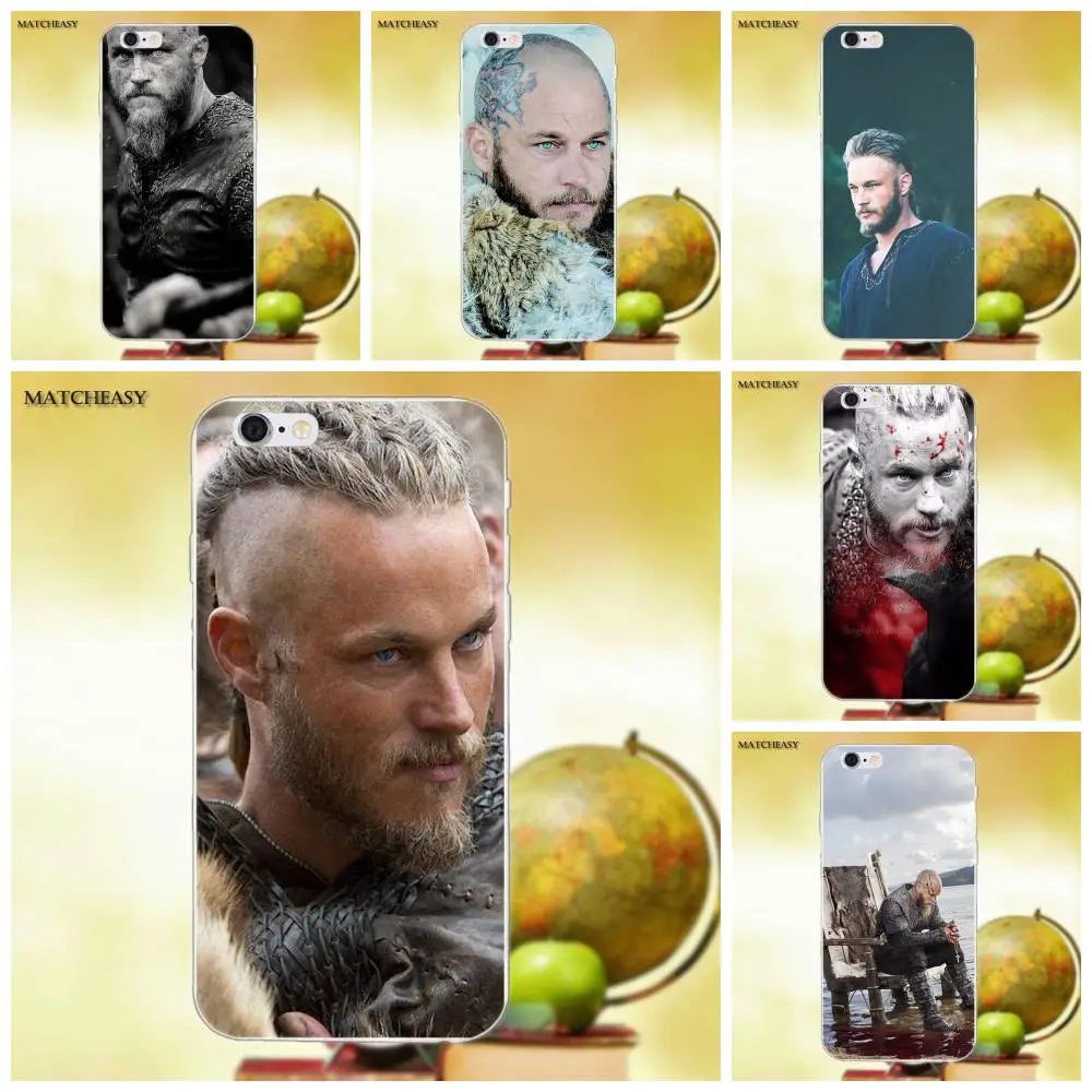 Для Apple iPhone X XS Max XR 4 4S 5 5C SE 6 6S 7 8 Plus TPU чехол для телефона Ragnar Lothbrok Vikings