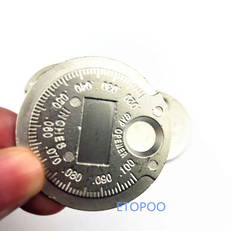 Новинка 1 шт. свечей зажигания измеритель зазора измерения монета Тип Spark