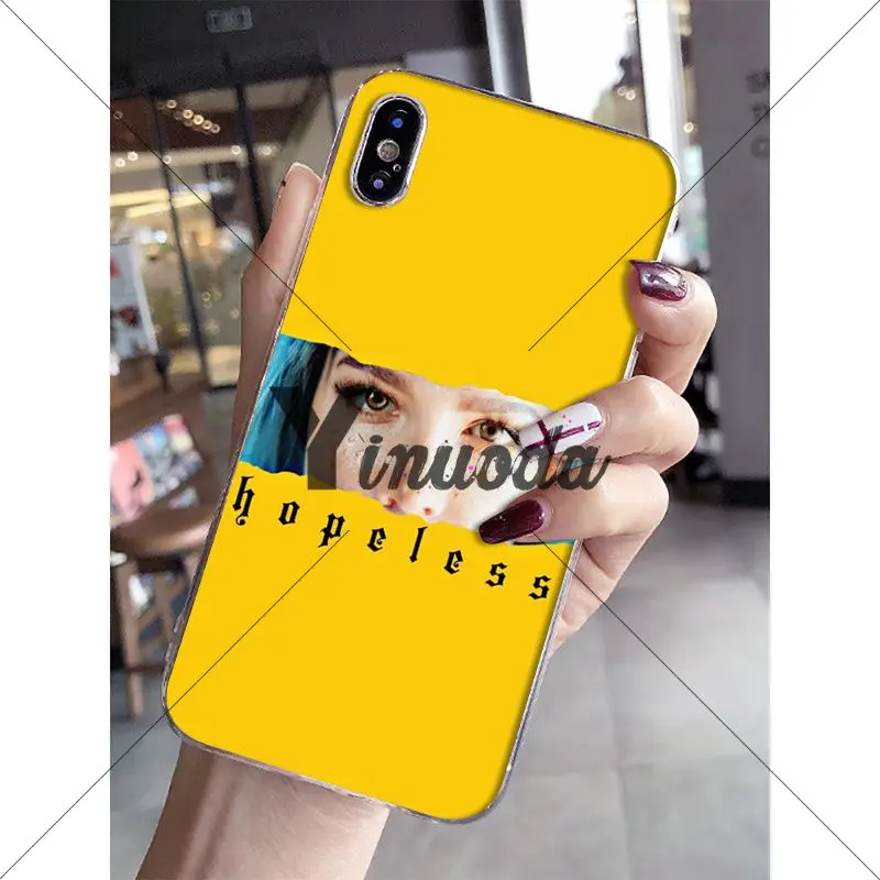 Halsey Hopeless Fountain Kingdom TPU Прозрачный чехол для телефона iPhone X XS MAX 6 6s 7 7plus 8 8Plus 5 5S SE XR |