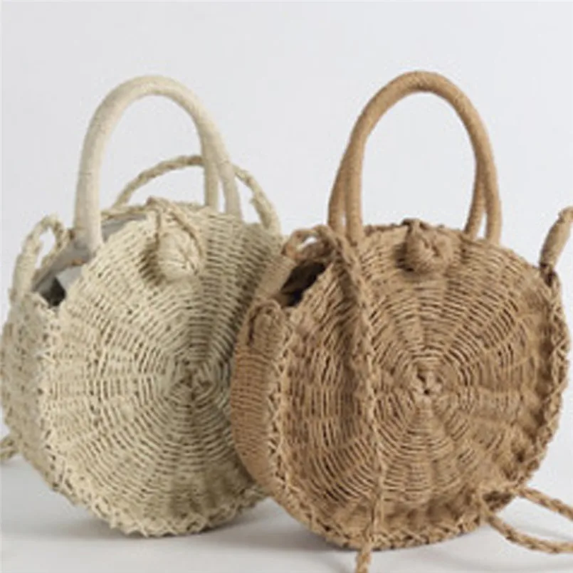 Женские сумки 2019 соломенная сумка Портативная через плечо Летняя Пляжная Сумка