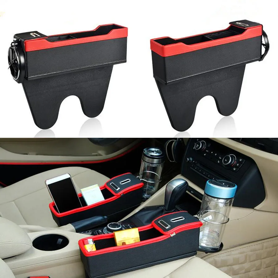 YAQUICKA автомобильный кожзаменитель для левого и правого сидений ящик хранения
