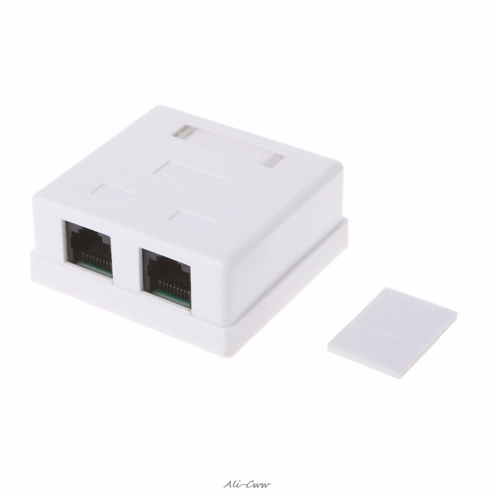 Высокое качество RJ45 распределительная коробка CAT5e сетевой разъем 2 Порты и