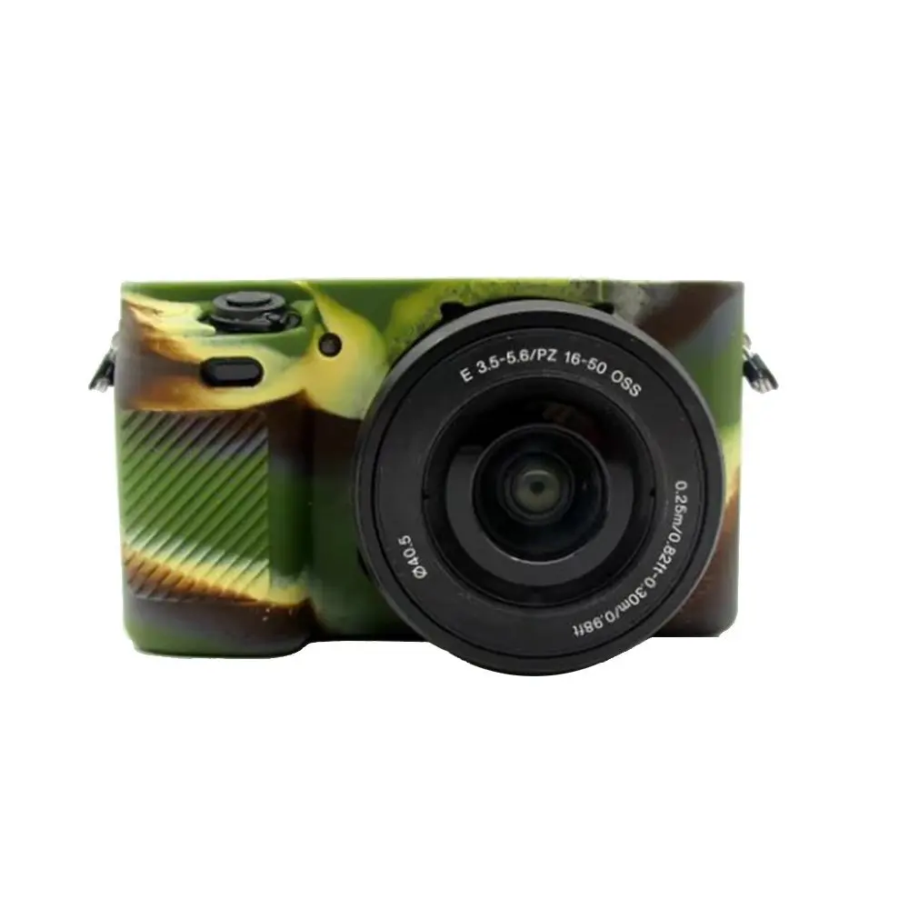 Силиконовая кожа брони чехол корпус протектор для sony A5000 A5100 A6000 A6300 корпус камеры только