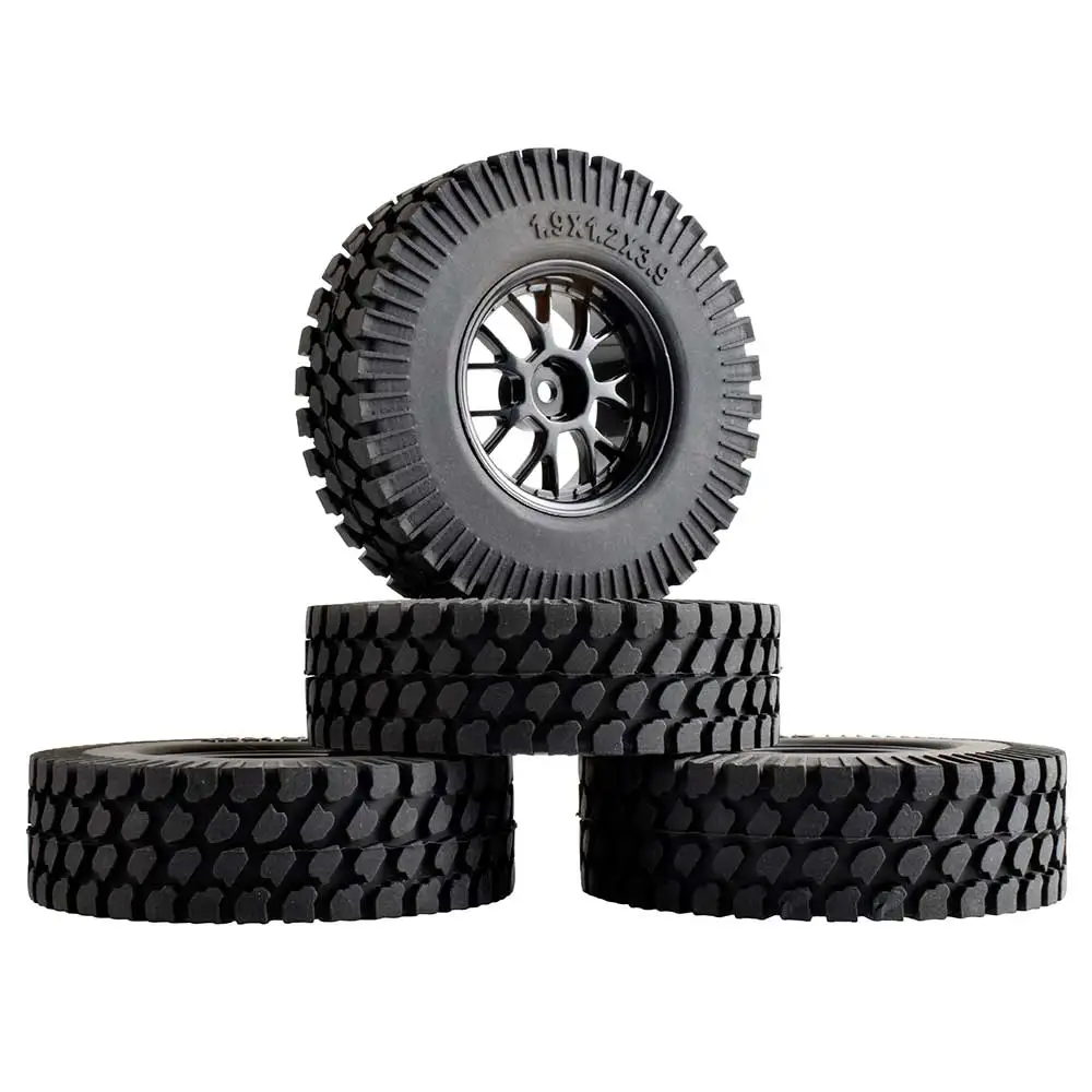 Резиновые шины 1:10 rc rock crawler 1 9 дюйма/колеса и для Warith SCX10 AX90046 D90 TRX4 (4 шт.) tamiya cc01 98