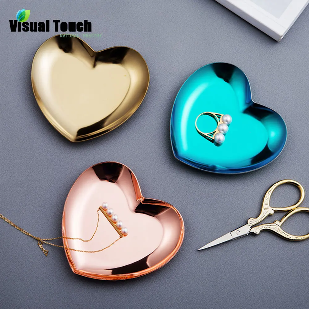 Визуальный сенсорный металлический поднос для хранения ювелирных изделий в