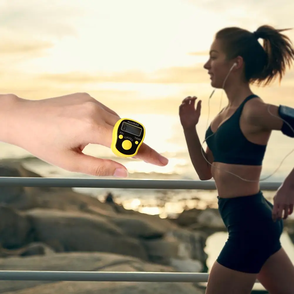 Мини стежка маркер ряд Палец счетчик ЖК Электрический цифровой дисплей со