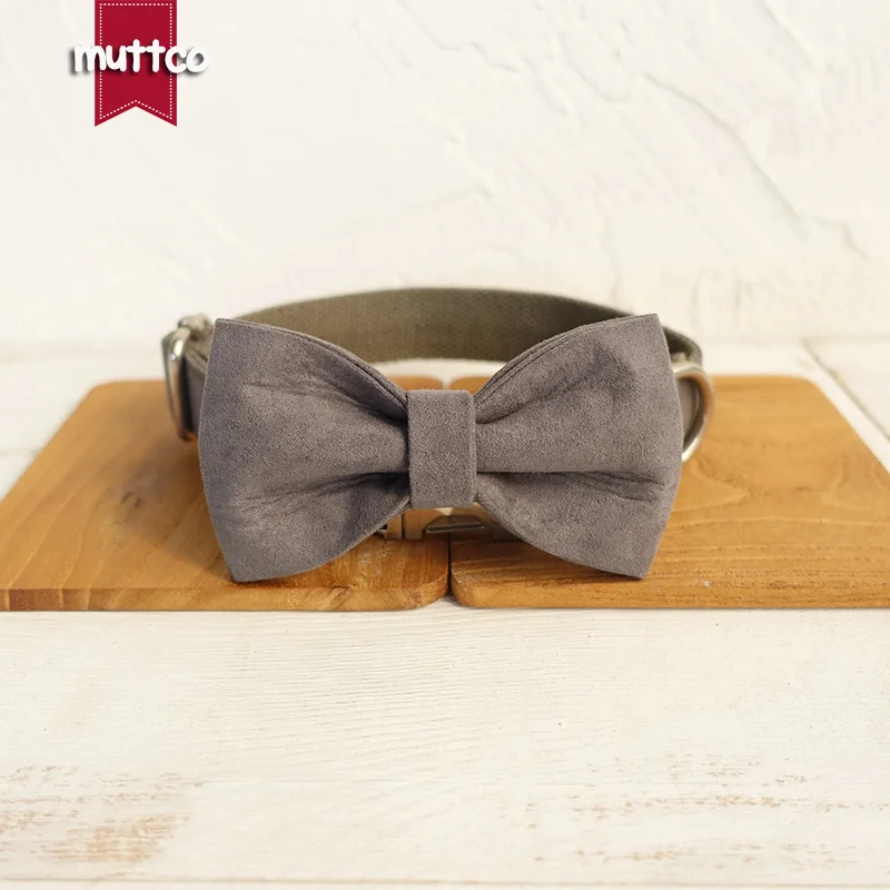 MUTTCO розничная продажа самодельный дизайнерский поводок ручной работы темно