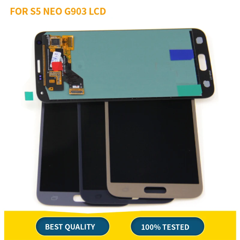100% Протестировано для samsung S5 NEO G903 ЖК дисплей G903F Экран с сенсорным экраном