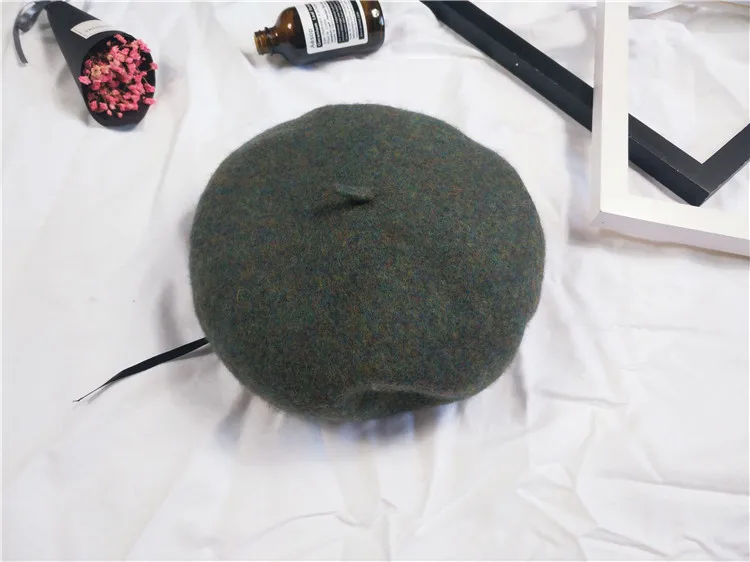 WSYORE Beret Femme новые осенние и зимние шляпы для похода в церковь женские шляпы повседневные дикие шерстяные береты Женские винтажные живописные шляпы NS1160