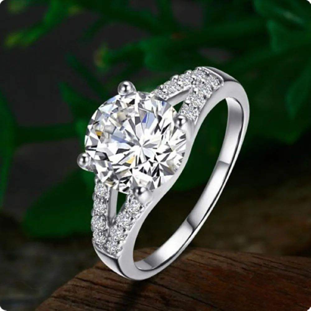 Доступный 2Ct отличный крой Прямая продажа с фабрики NSCD красивый бриллиант кольцо
