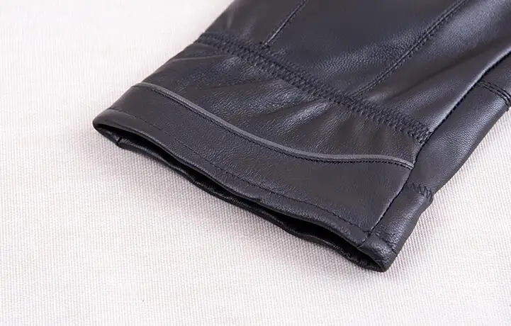 Осенне зимние мужские перчатки из натуральной кожи искусственной овчины|Мужские