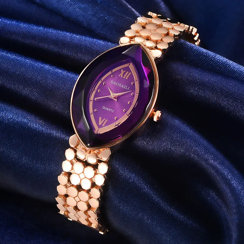 Бренд BAOSAILI золотые женские наручные часы в форме глаза Montre Femme | Наручные