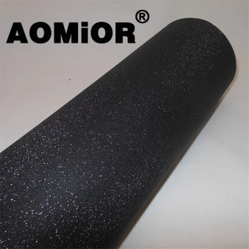 Black Glitter Vinyl Алмазная песчаная виниловая обертка блестящая пленка автомобильная пленка для обёртывания ping пленка наклейка лист воздушный пузырь велосипедная консоль компьютер Ноутбук кожа телефон - Название цвета: Black Glitter Vinyl